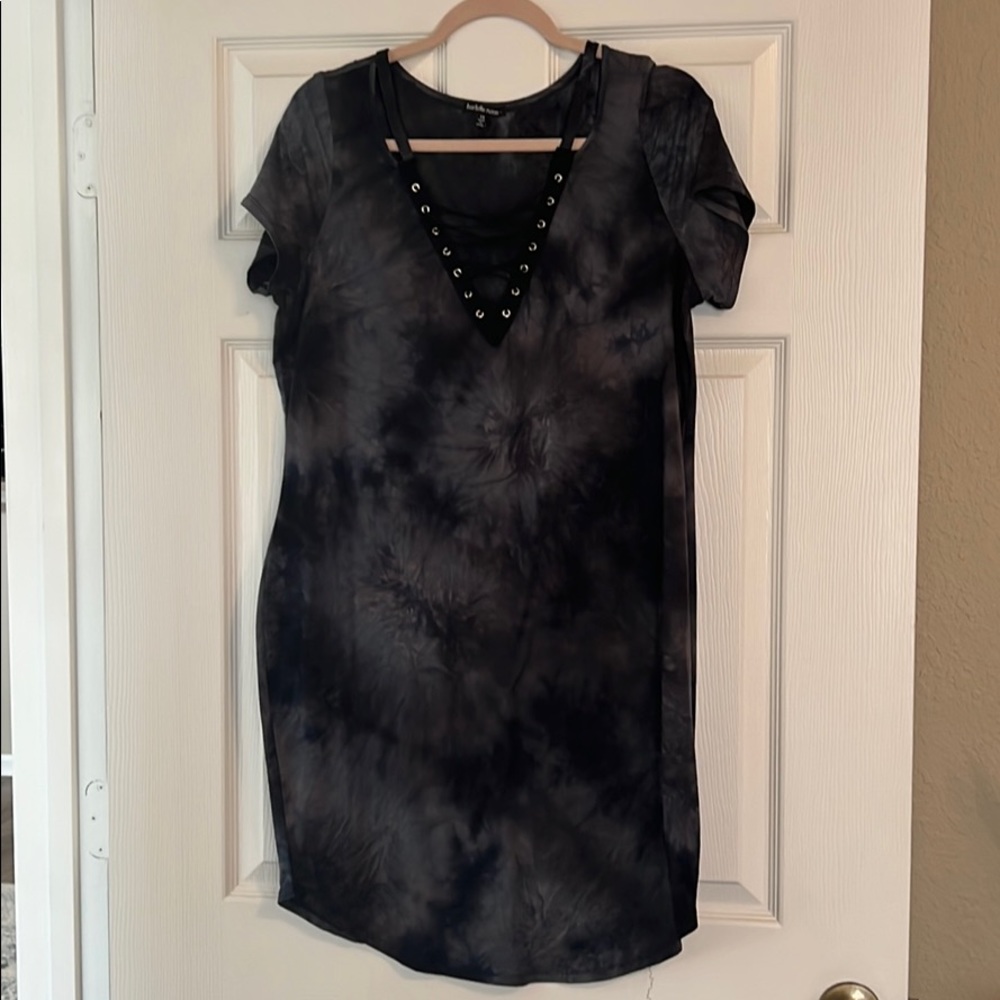 Tie die mini dress